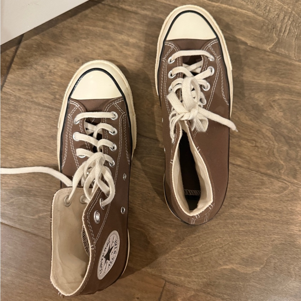 Converse Brown High-Top Sneakers - Picture 3 of 4